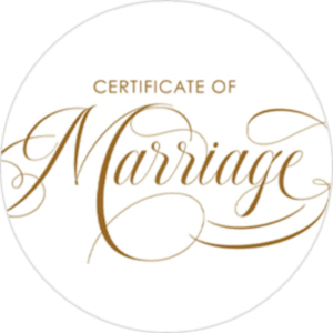 Certificate of Marriage