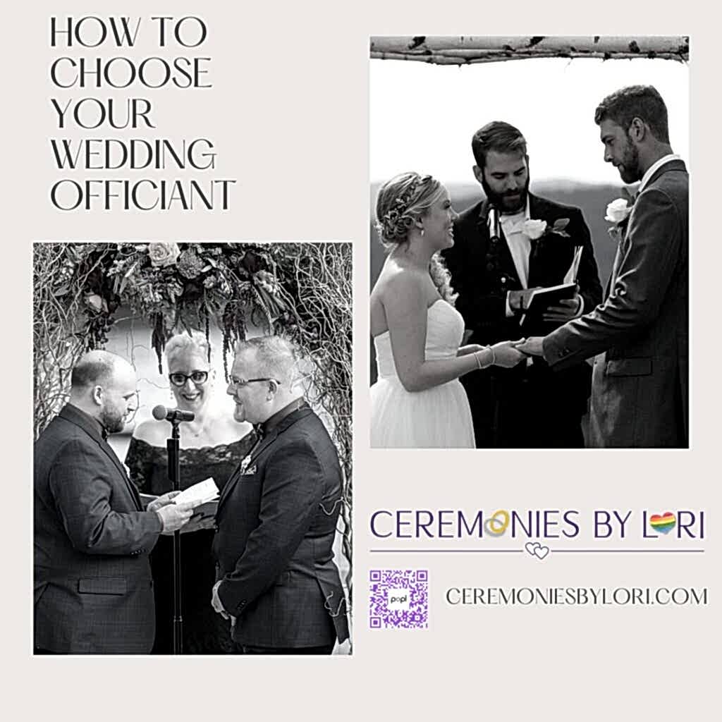 Lori and Tim Officiciating weddings