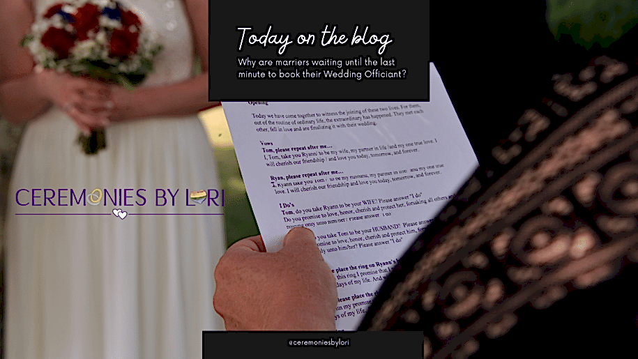 Wedding Officiant with script
