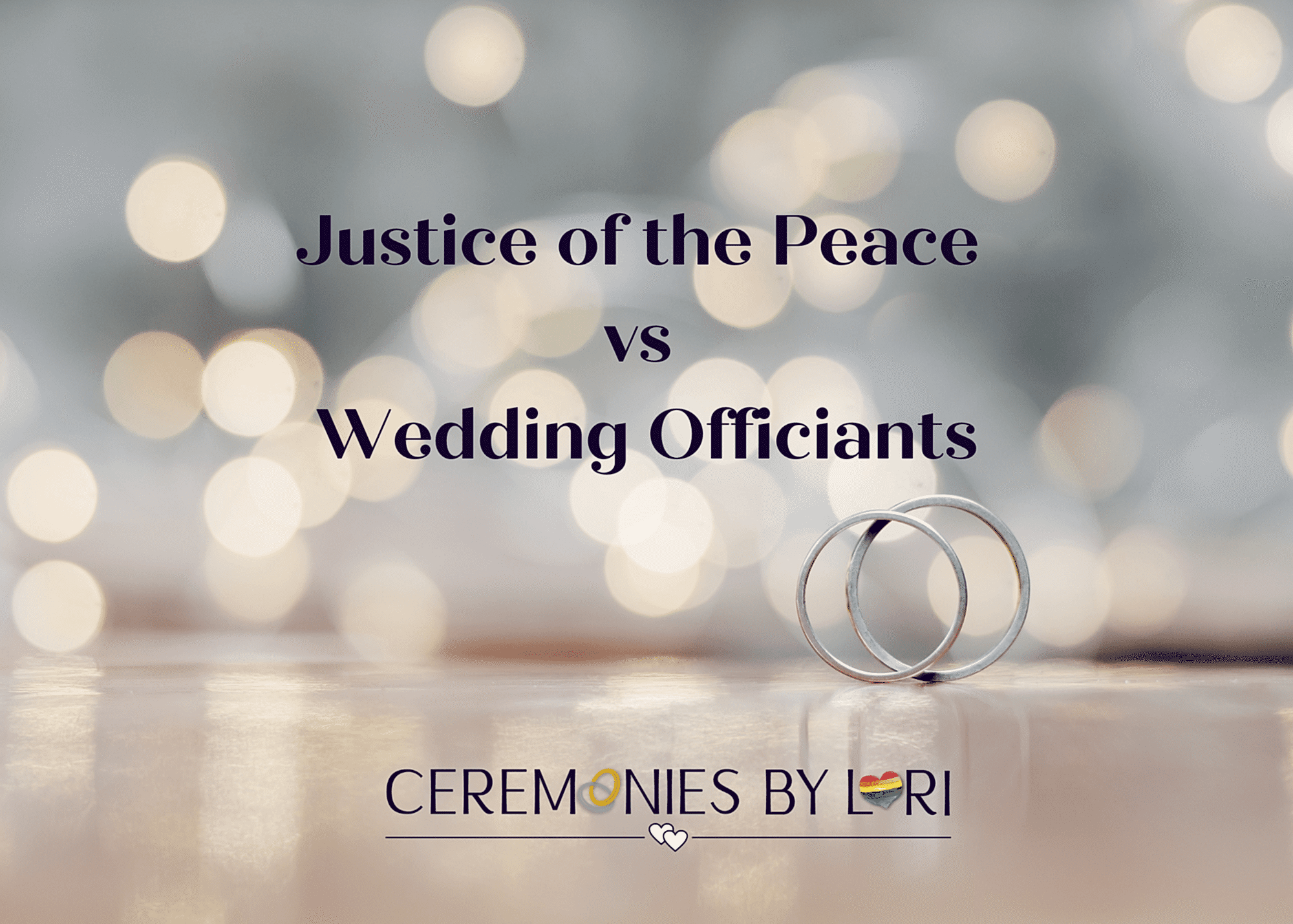 Wedding Officiant v Justice of the Peace